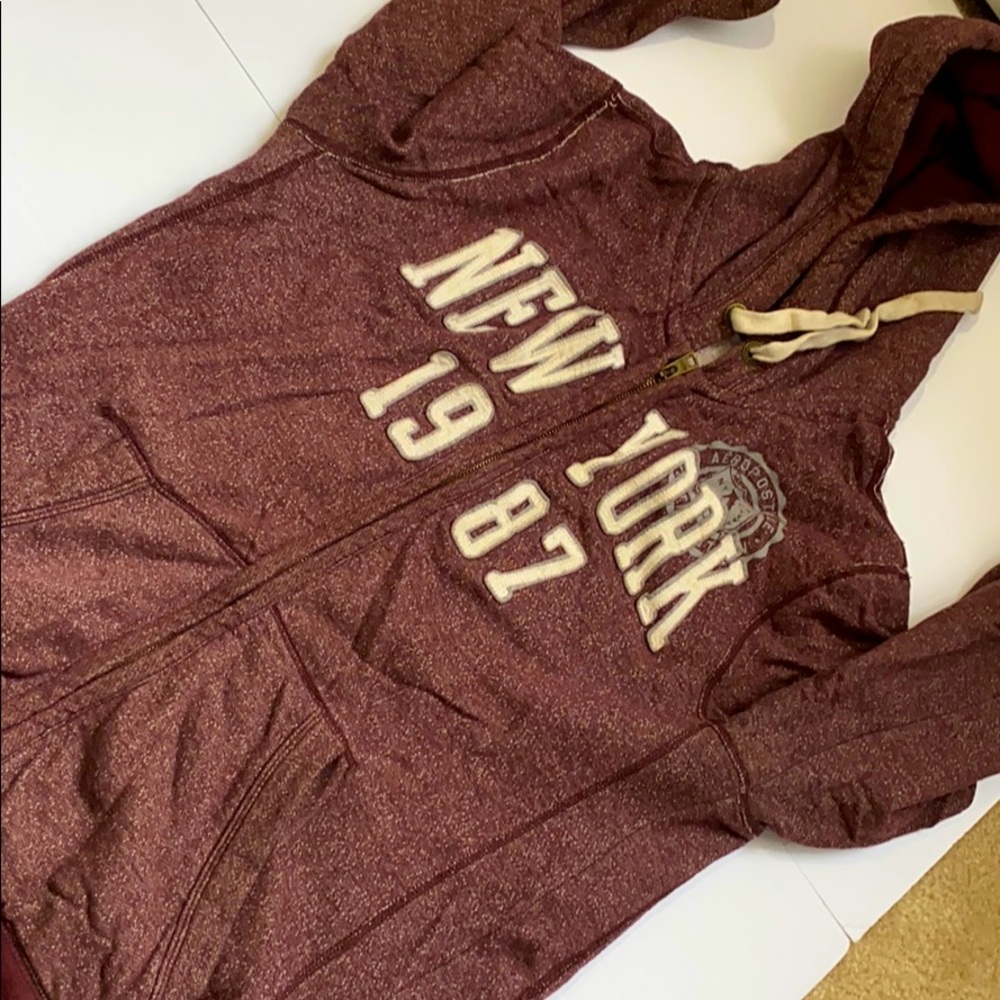 Aeropostale zip up sweater $10